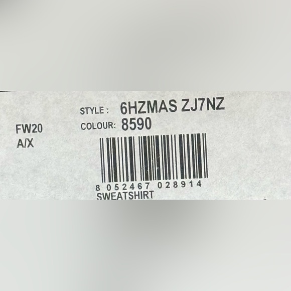 armani exchange navy zip up sweatshirt - Picture 3 of 3